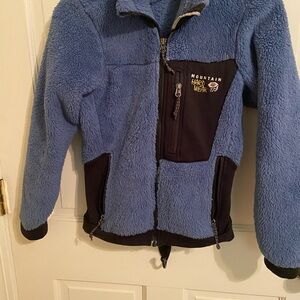 Mountain Hardwear Kids Blue and Black Fleece Jacket